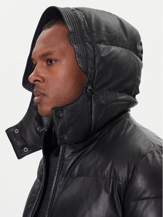 Milestone Milestone Kožená bunda Mortimer 531040 21340 Černá Regular Fit