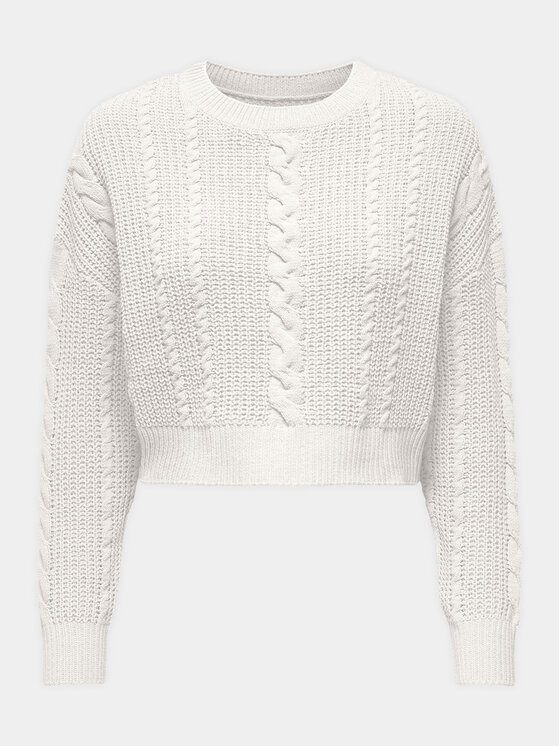 ONLY ONLY Светр Malena 15309262 Білий Regular Fit