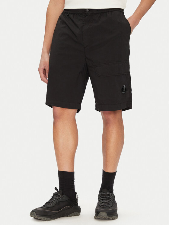 C.P. Company C.P. Company Шорти з тканини 18CMBE172A006439G Чорний Relaxed Fit