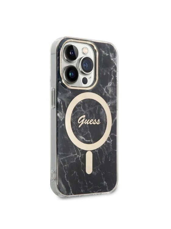 Guess Guess Etui na telefon Guess Marble Czarny