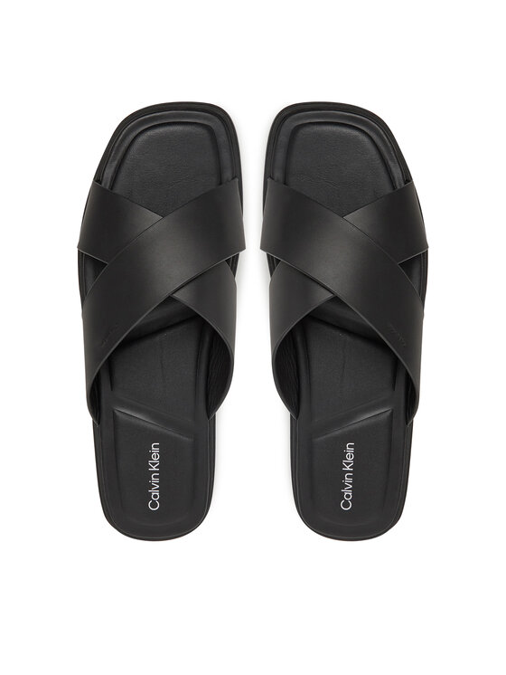 Calvin Klein Calvin Klein Şlapi Criss Cross Sandal HM0HM01737 Negru