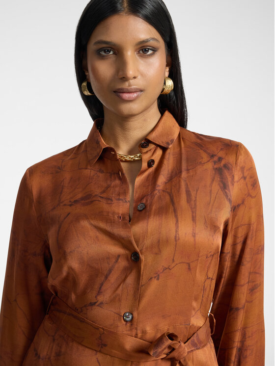 Elena Mirò Elena Mirò Abito da sera 7045P000368N001 Marrone Regular Fit