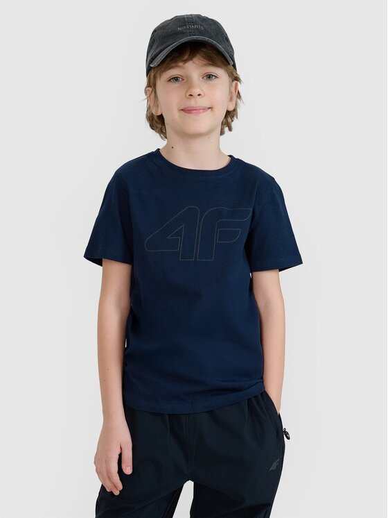 4F 4F T-shirt 4FJWSS25TTSHM2179-31S Blu Regular Fit