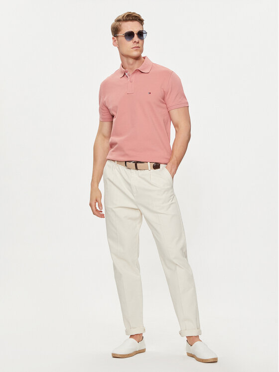 Tommy Hilfiger Tommy Hilfiger Polokošile Palm Under Collar MW0MW34738 Růžová Regular Fit