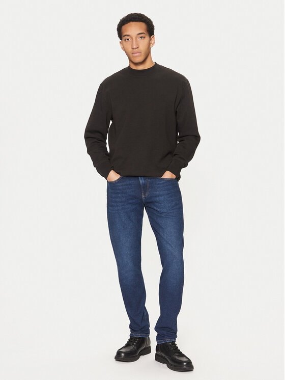 Calvin Klein Jeans Calvin Klein Jeans Majica dugih rukava Interlock J30J326754 Crna Regular Fit