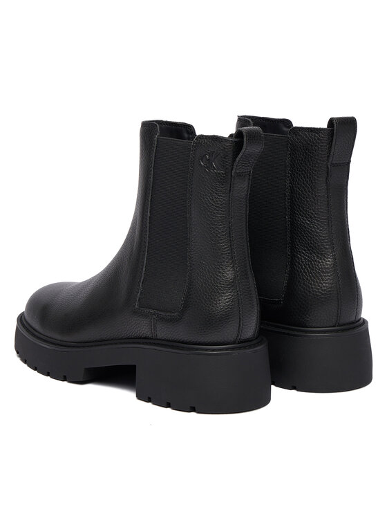 Calvin Klein Calvin Klein Kotníková obuv s elastickým prvkem YW0YW02072 Černá