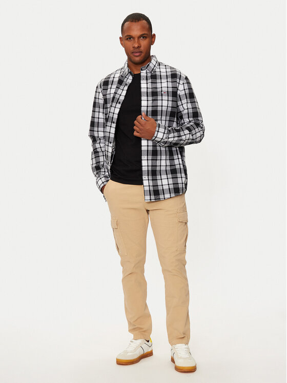 Tommy Jeans Tommy Jeans Košile DM0DM19655 Šedá Regular Fit