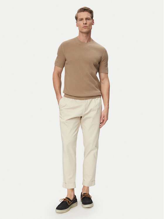 JOOP! Jeans JOOP! Jeans Marškinėliai Sandero 30101597 Šviesiai smėlinė Regular Fit