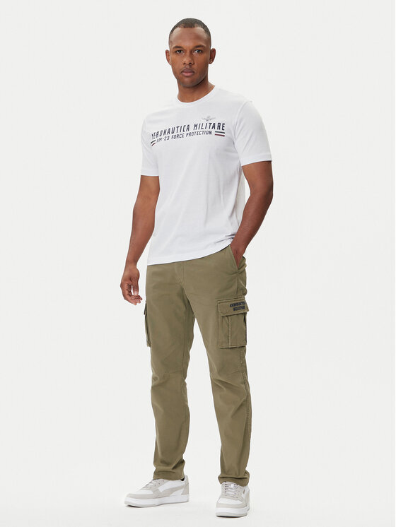 Aeronautica Militare Aeronautica Militare Hlače 252PA1329UCT0244 Zelena Regular Fit