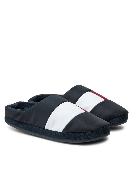 Tommy Hilfiger Tommy Hilfiger Kapcie Flag House Shoe FM0FM05228 Granatowy
