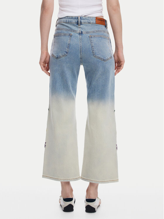 Desigual Desigual Jeansy Texas 25SWDD01 Niebieski Straight Fit