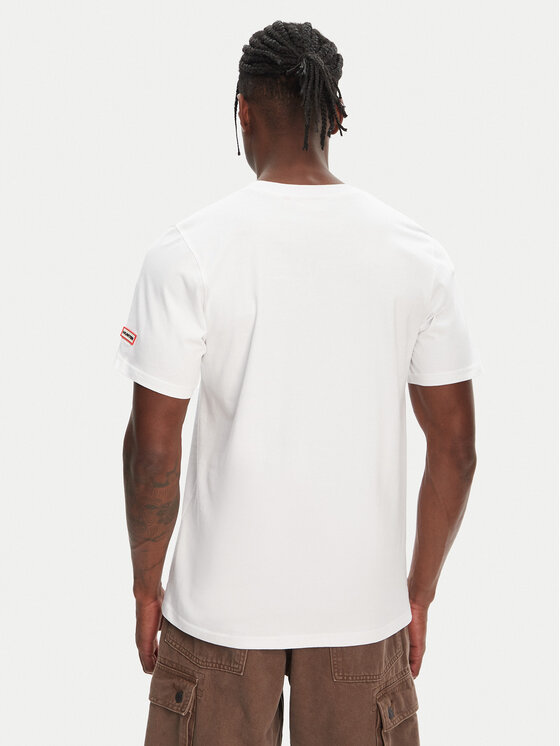 Hunter Hunter T-Shirt Duart Graphic HARM0033251 Biały Regular Fit