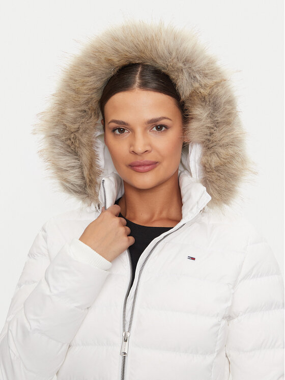 Tommy Jeans Tommy Jeans Cappotto invernale Essential DW0DW18864 Bianco Slim Fit