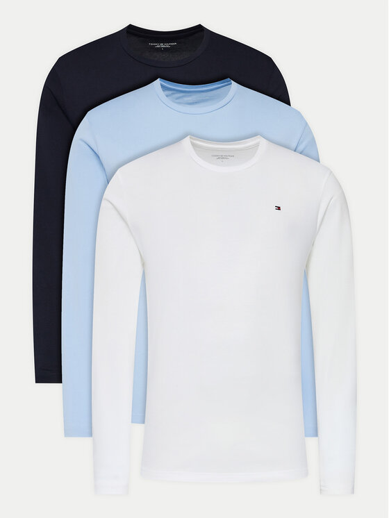 Tommy Hilfiger Tommy Hilfiger 3er-Set Longsleeves UM0UM03378 Bunt Regular Fit
