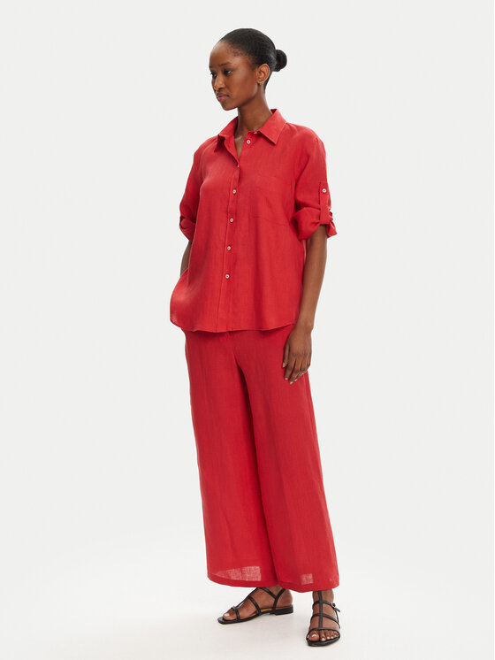 Marella Marella Košulja Boboli1 2515111232 Crvena Regular Fit
