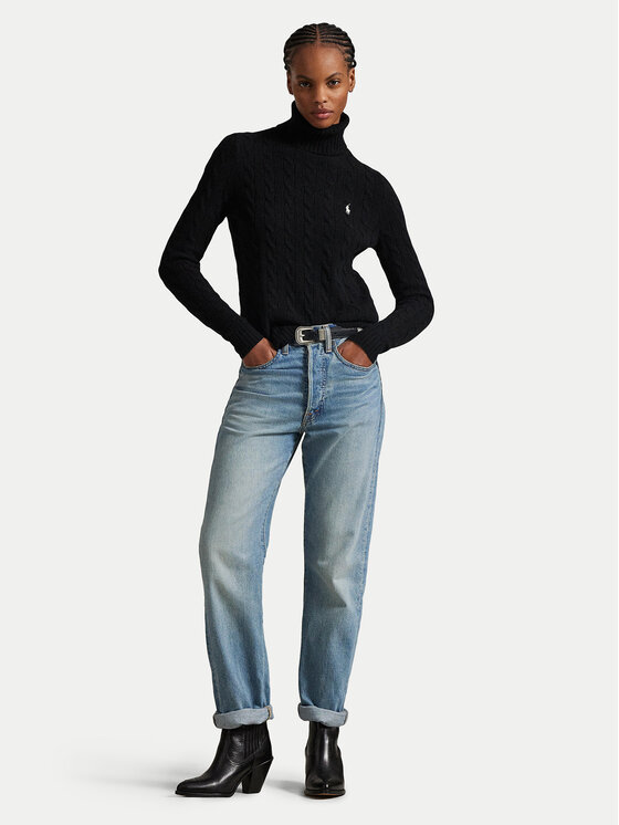 Polo Ralph Lauren Polo Ralph Lauren Rollkragenpullover 211888686001 Schwarz Regular Fit