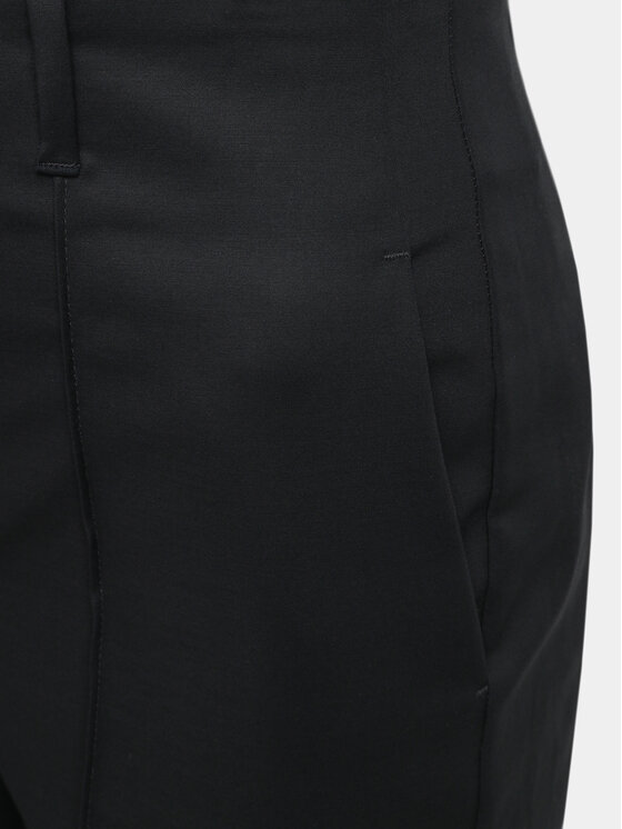 Sisley Sisley Παντελόνι υφασμάτινο 4ZY7LF03L Μαύρο Wide Leg