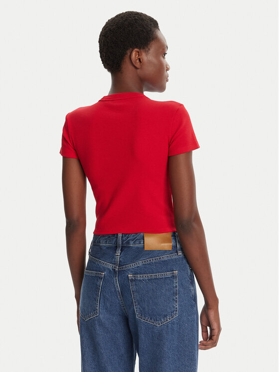 HUGO HUGO Majica Baby 50510749 Rdeča Slim Fit