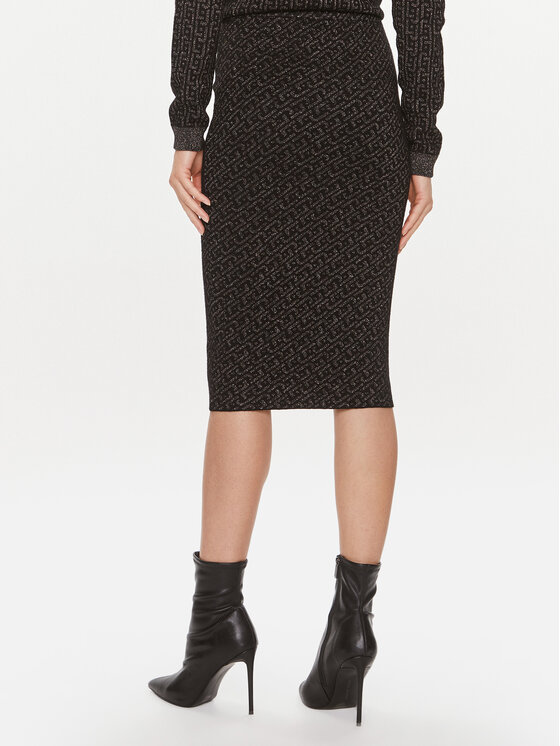 Liu Jo Liu Jo Tiesus sijonas MF3169 MA49I Juoda Slim Fit