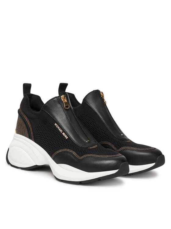 MICHAEL Michael Kors MICHAEL Michael Kors Tenisice Zuma Mixed-Media Trainer 43F5ZUFP1L Crna