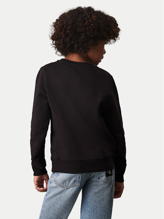 Calvin Klein Jeans Calvin Klein Jeans Μπλούζα Monogram IU0IU00675 M Μαύρο Regular Fit