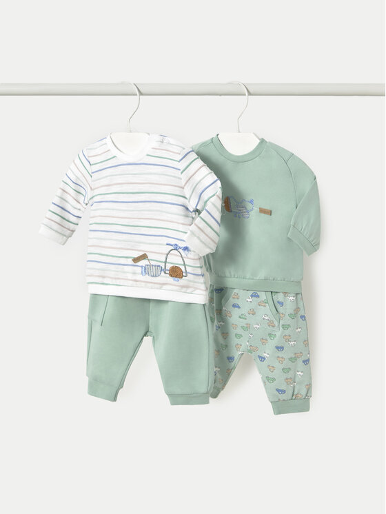 Mayoral Completo tuta 1612 Verde Regular Fit, taglia : 12M