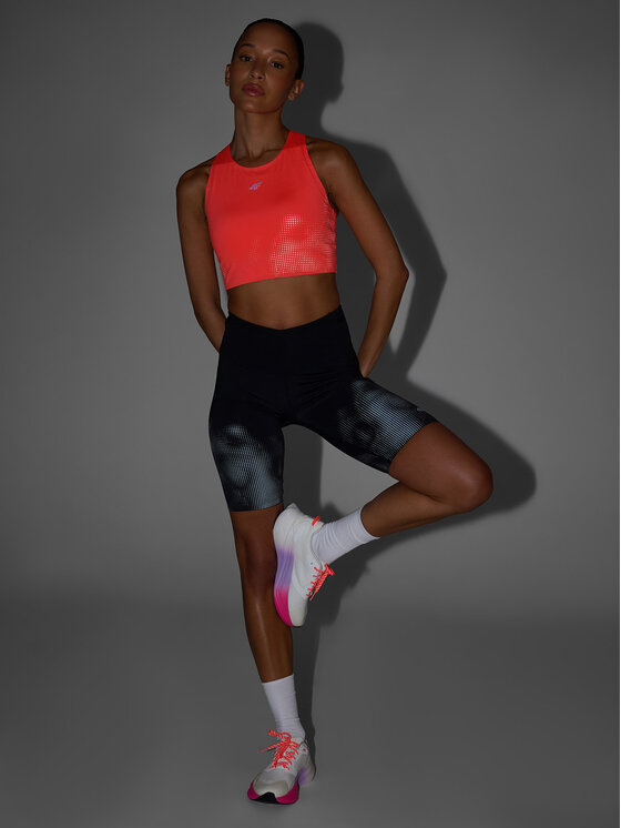 4F 4F Szorty sportowe JOY MOTION Czarny Slim Fit