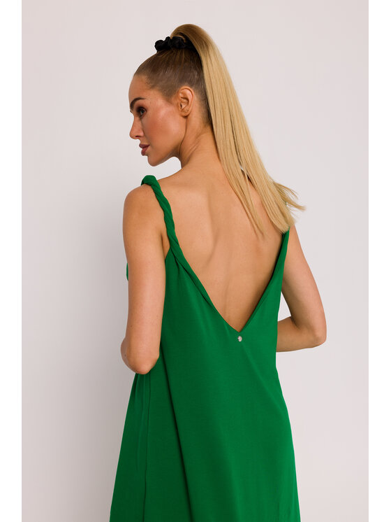 Made of Emotion Made of Emotion Letní šaty M791 Zelená Generous Fit