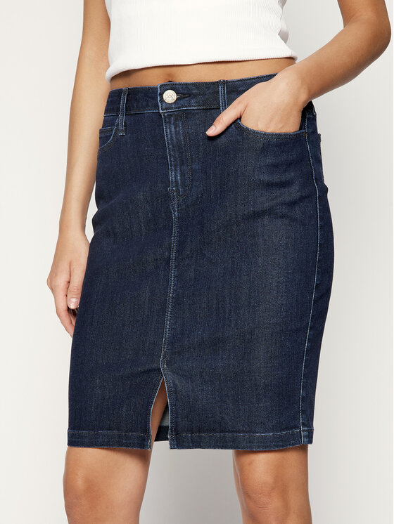 Lee Lee Gonna di jeans Pencil L38GMDLF 112108179 Blu scuro Slim Fit