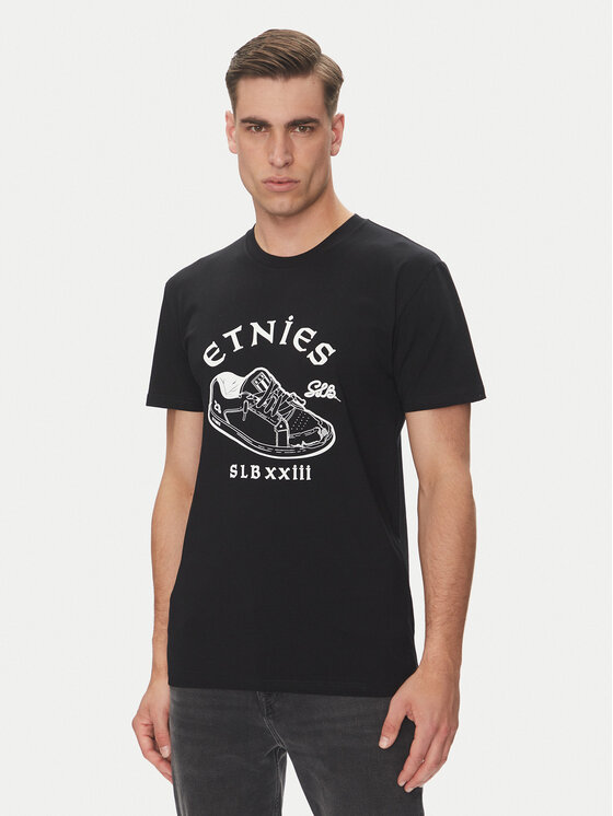 Etnies Etnies T-Shirt Slb 4130003757 Czarny Regular Fit