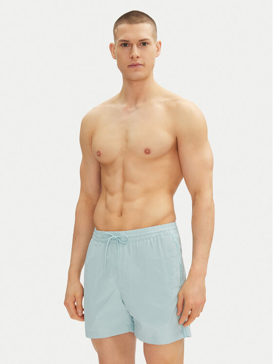 Calvin Klein Swimwear Calvin Klein Swimwear Szorty kąpielowe KM0KM01109 Niebieski Regular Fit
