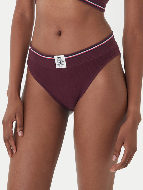 Tommy Hilfiger Tommy Hilfiger Klasické nohavičky UW0UW06064 Bordová