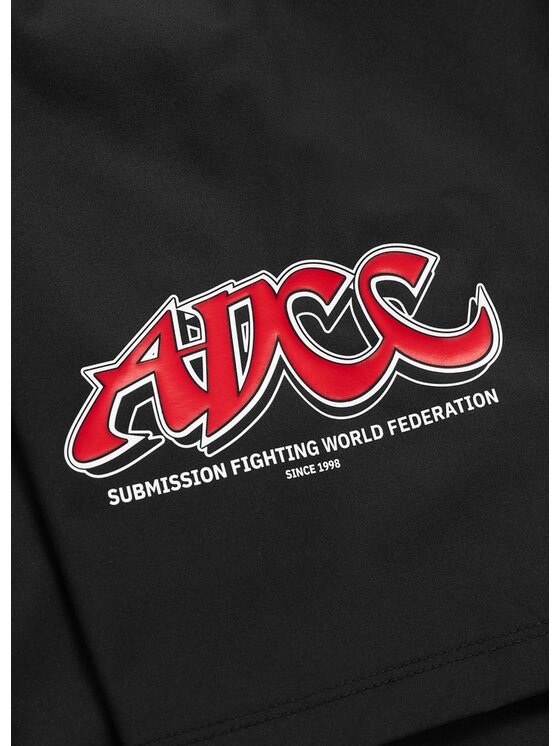 PITBULL PITBULL Szorty sportowe ADCC Czarny Regular Fit