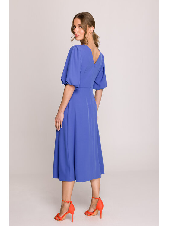 Stylove Stylove Večerní šaty S399 Modrá Premium Fit