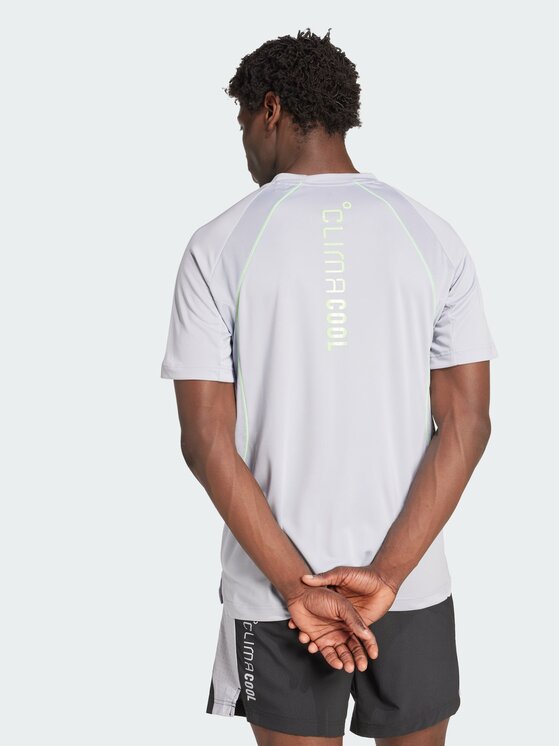 adidas adidas Koszulka techniczna Tech Apparel CLIMACOOL Tee Szary Regular Fit