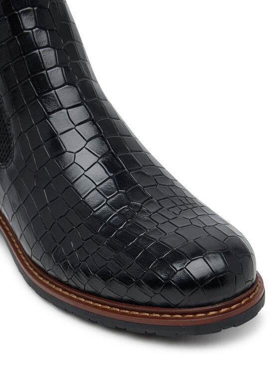 Tamaris Tamaris Kotníková obuv s elastickým prvkem 1-25056-41 Černá