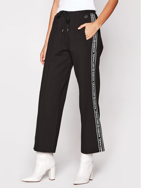 MICHAEL Michael Kors Pantalon jogging MF03HFHFLL Noir Relaxed Fit Modivo