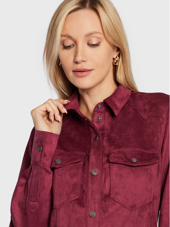 Camicia W2BH52 WE0L0 Bordeaux Regular Fit