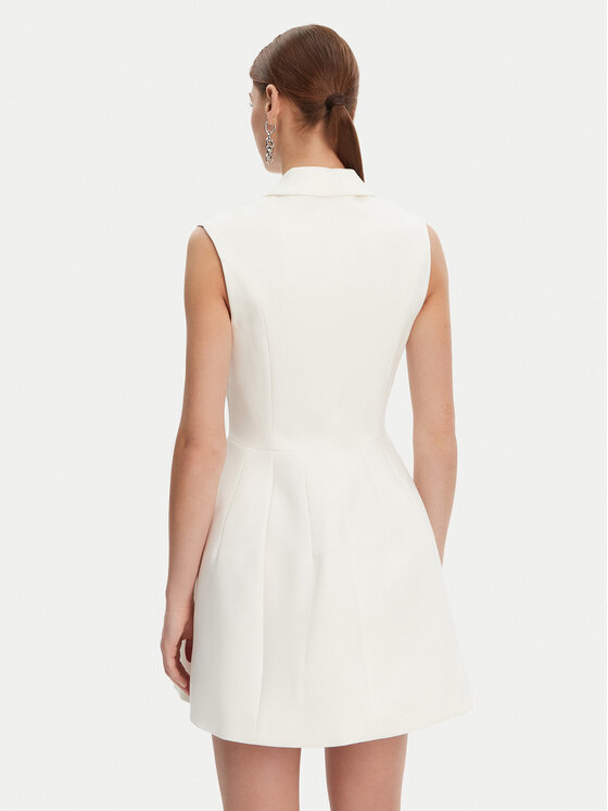 BARDOT BARDOT Sukienka koktajlowa 59724DB Écru Regular Fit