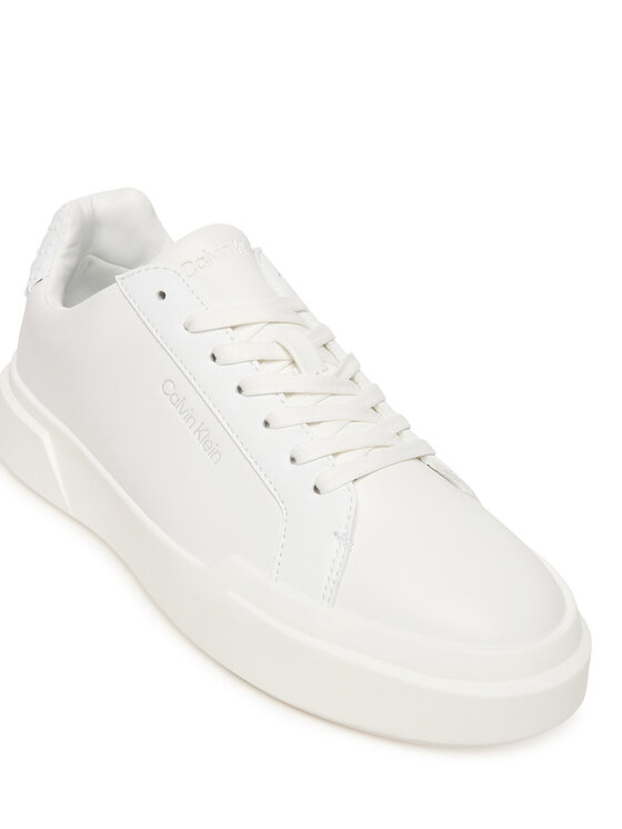 Calvin Klein Calvin Klein Sneakersy Chunky Cupsole Laceup Lth Bt Aop YW0YW02036 Biela