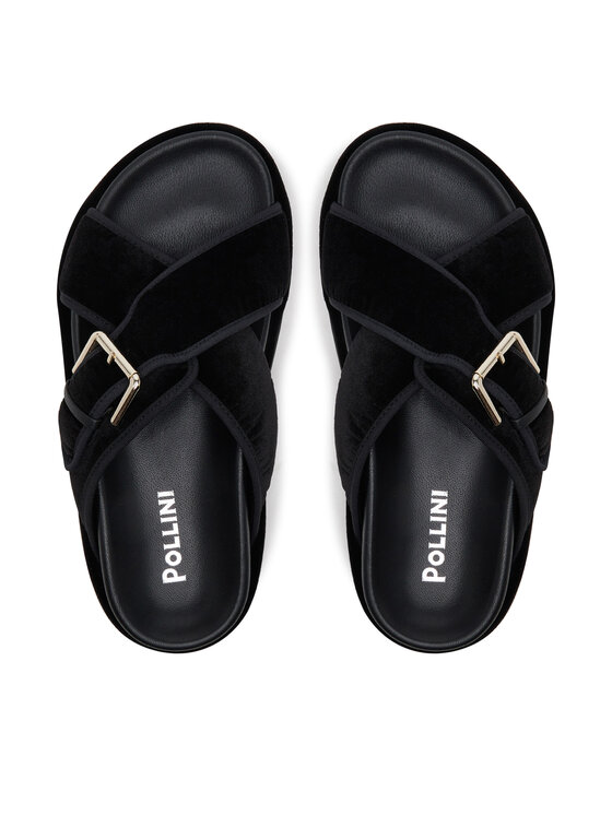 Pollini Pollini Šľapky SA28094G1MTP0000 Čierna