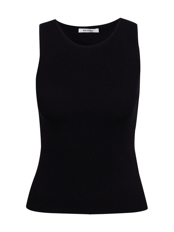 Orsay Orsay Tank top 507498660000__S Czarny Slim Fit