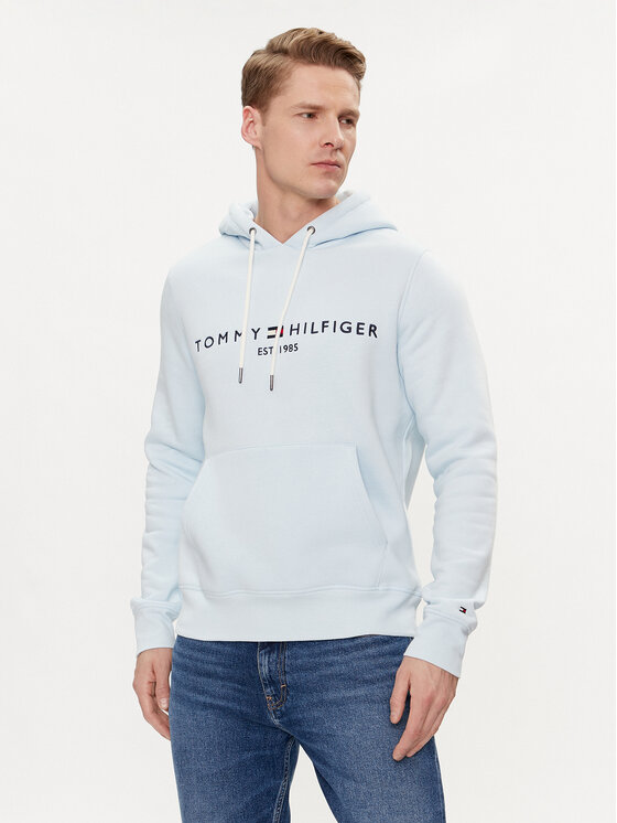 Tommy Hilfiger Bluză Logo MW0MW11599 Albastru celest Regular Fit