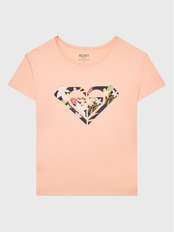 Roxy Roxy T-shirt Day And Night ERGZT03954 Narančasta Regular Fit