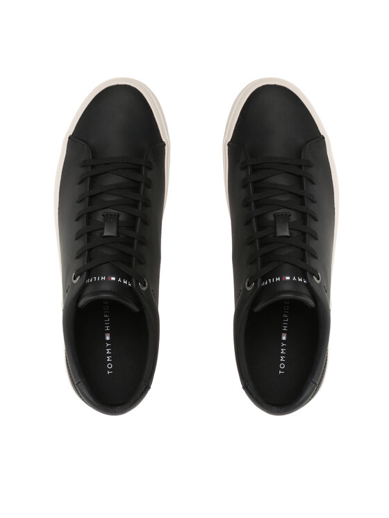 Tommy Hilfiger Tommy Hilfiger Kedai Corporate Leather Detal Vulc FM0FM04589 Juoda