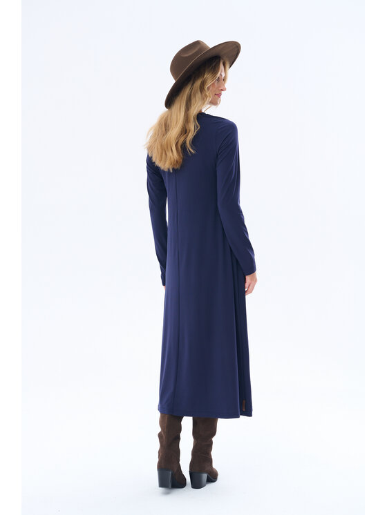 blue shadow blue shadow Sukienka codzienna Tess Granatowy Regular Fit