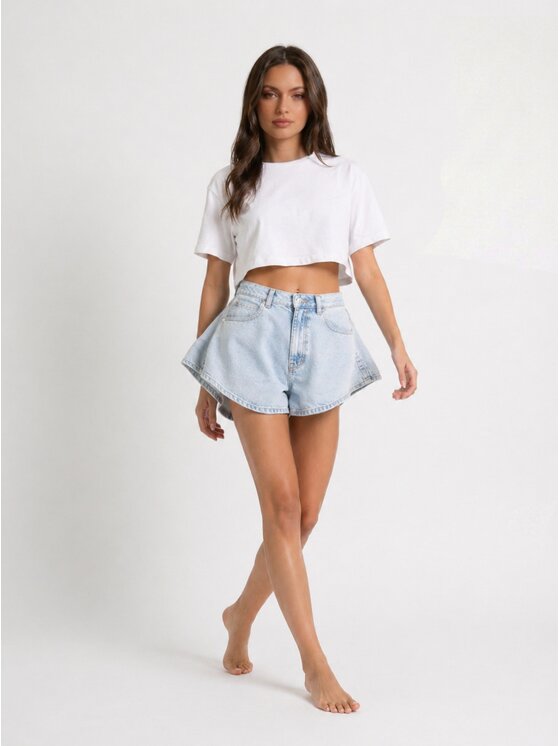 MissDenim MissDenim Szorty jeansowe Skorts Niebieski Regular Fit