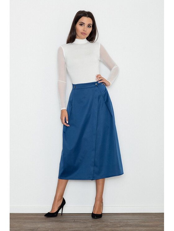 FIGL FIGL Sukňa M554 Modrá Regular Fit