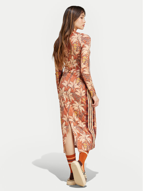 adidas Kleid für den Alltag FARM Rio Premium IV9735 Orange Slim Fit |  Modivo.de