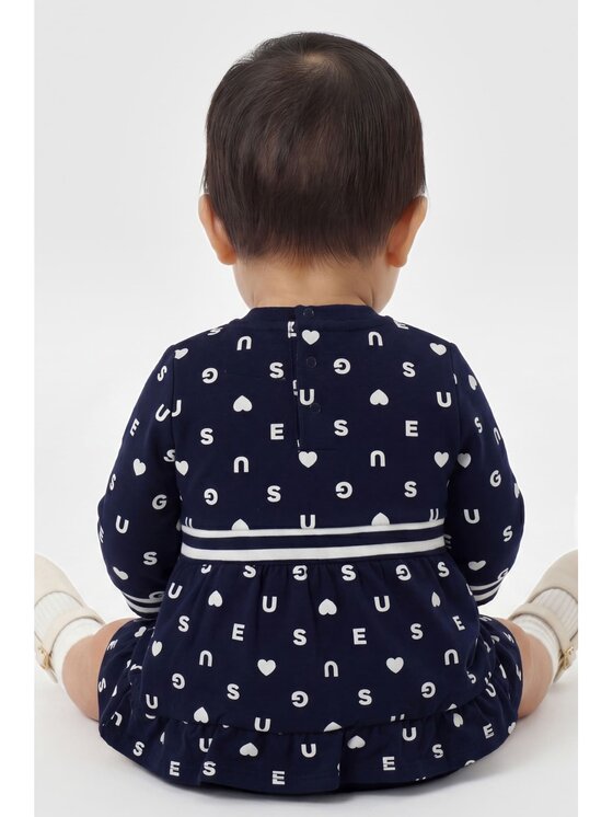 Guess Kids Guess Kids Každodenní šaty 183604 Modrá Classic Fit